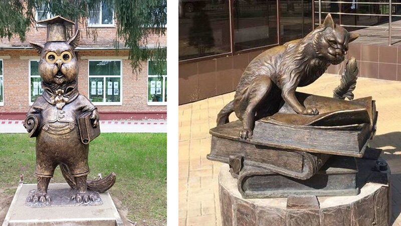 ▲          «Брат» обнинского кота в Жукове...                                                                                                                                       ...и в Калуге