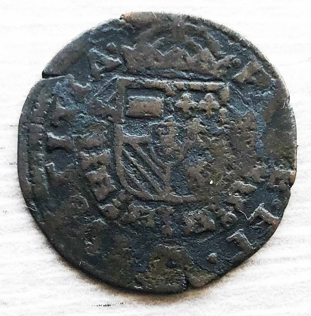 Испанские Нидерланды 1 лиард 15**. Фото автора. 