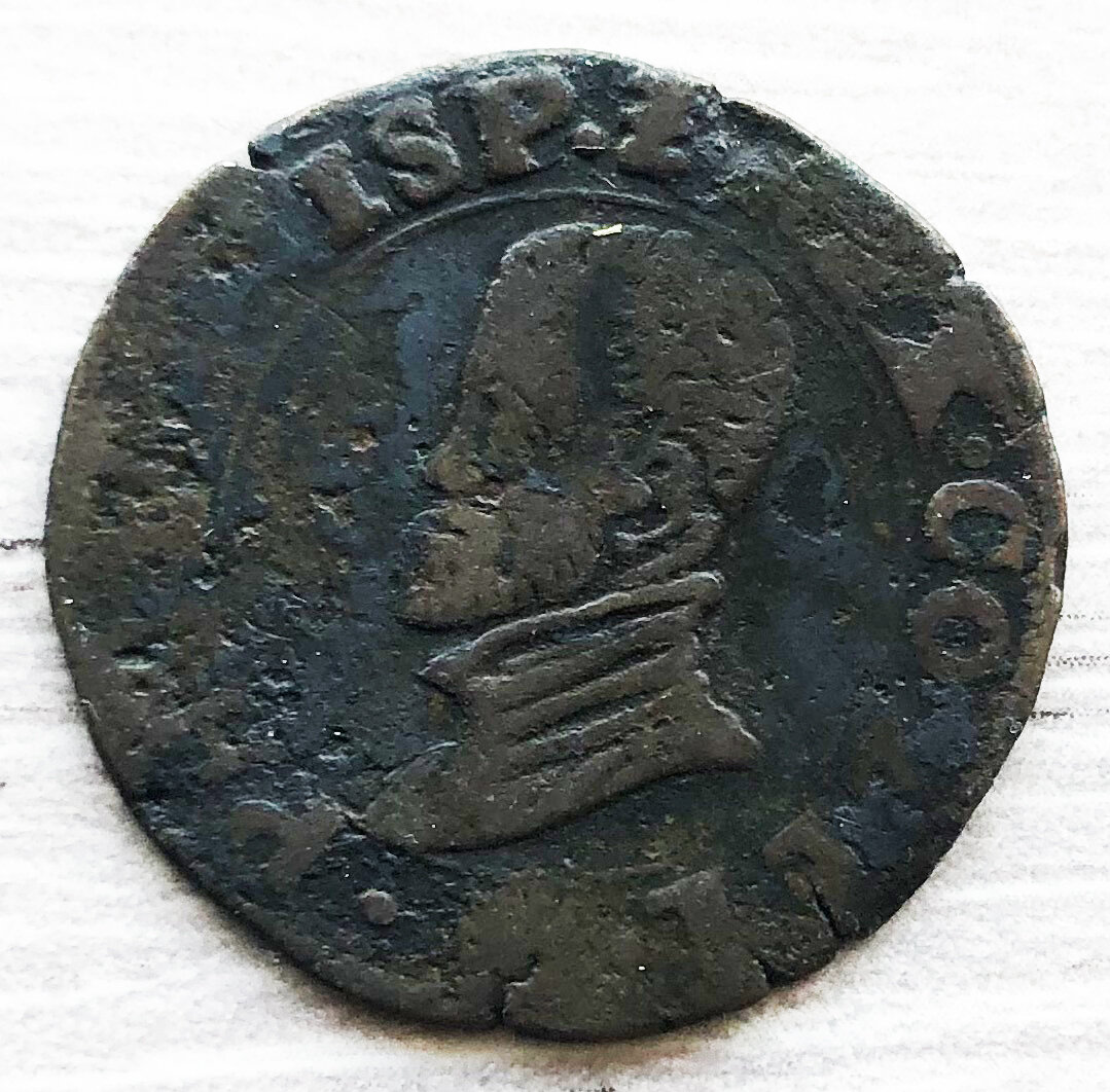 Испанские Нидерланды 1 лиард 15**. Фото автора. 