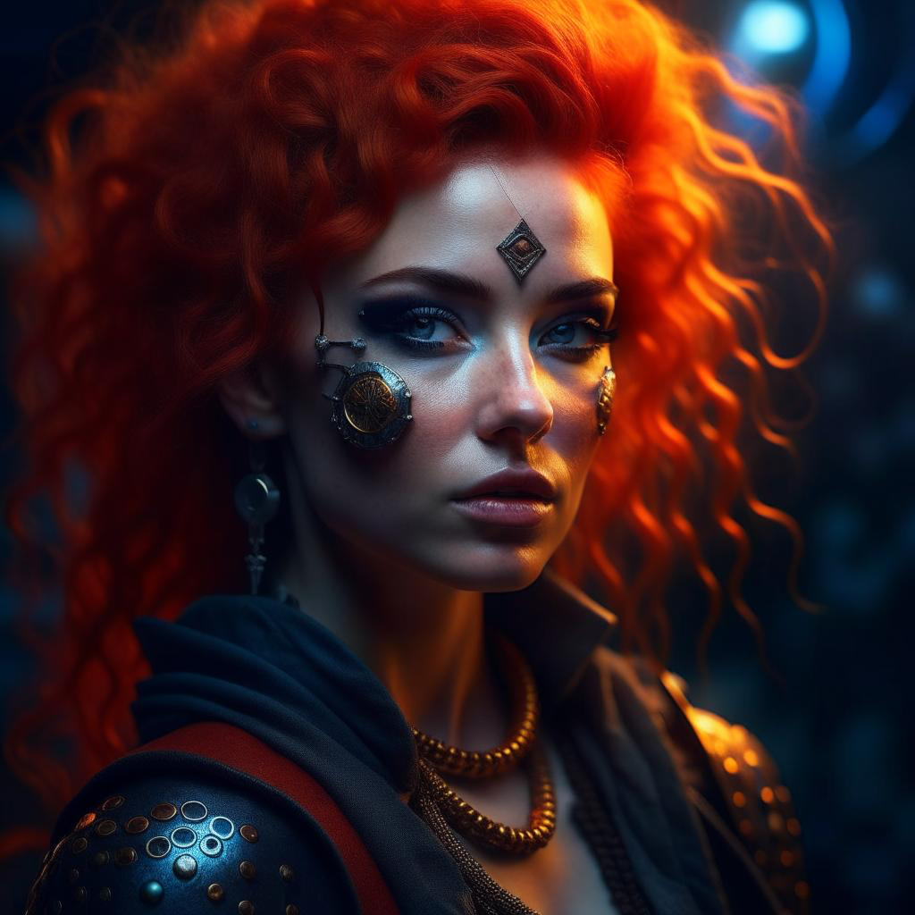 Фото сгенерированы Кандинским

Промт
Beautiful woman viking, red curly hair, a mountain of skulls background,  finely detailed features, intricate brush strokes, dramatic lighting, Cinematic, Color Grading, Depth of Field, intricate details, Unreal Engine, Character Concept Art, creative, expressive, stylized anatomy, digital art, 3D rendering, unique, award-winning, Adobe Photoshop, 3D Studio Max, well-developed concept, distinct personality, consistent style, HW*