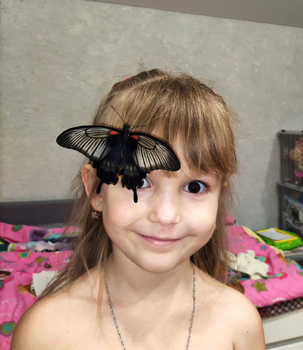 Дашенька с бабочкой. Фото: личный архив