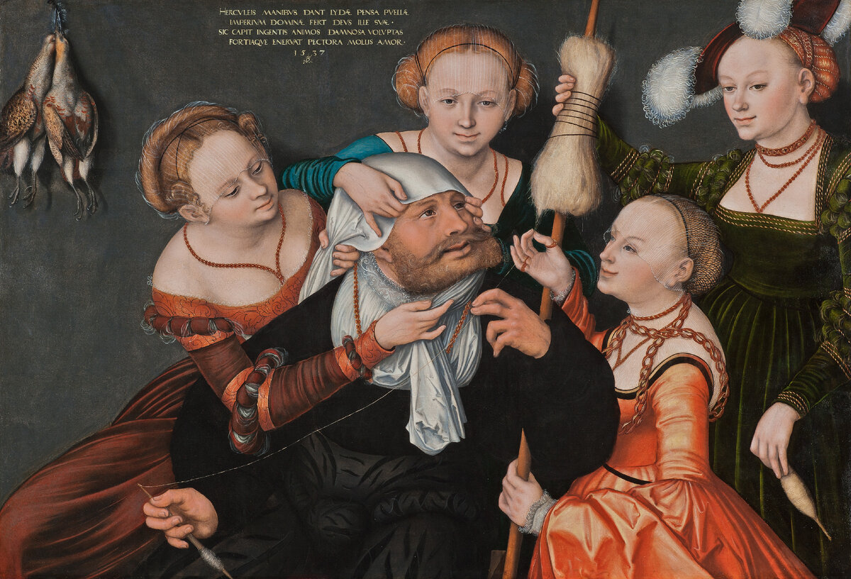 Лукас Кранах Старший (Lucas Cranach der Ältere; 1472 —1553). «Геркулес и Омфала». 