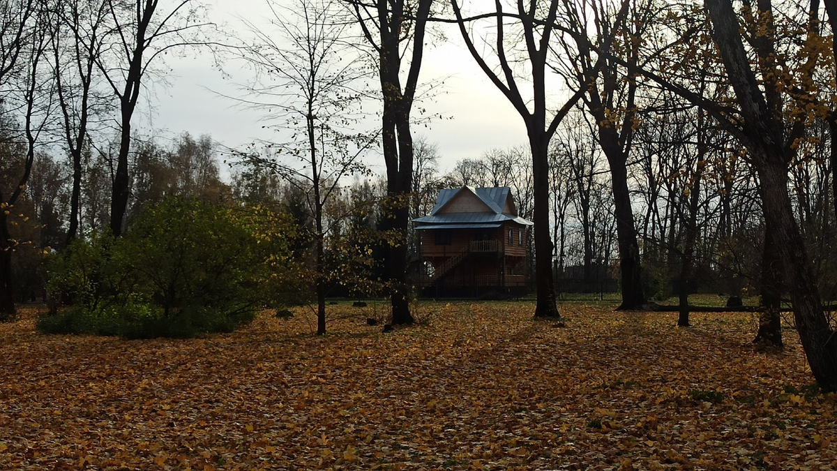 В парке музея-усадьбы С.В. Рахманинова.