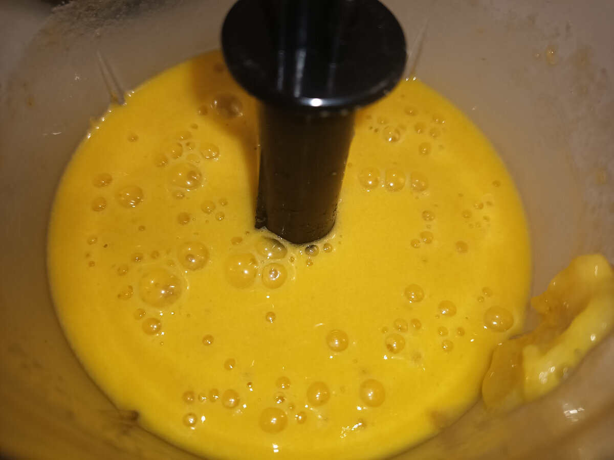 яично-банановая смесь