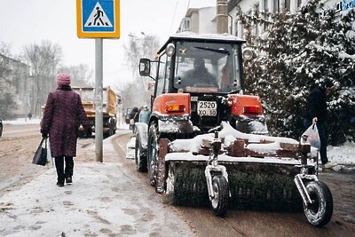    Зима, дорога, снег, уборка ©пресс-служба Минтранса Подмосковья