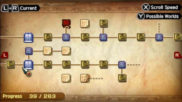 В своё время я пытался пройти её на DS – очень понравилась завязка и в целом бодрый темп сюжета, но кривая сложности в один прекрасный момент загнулась так, что треснула меня по лбу.-4