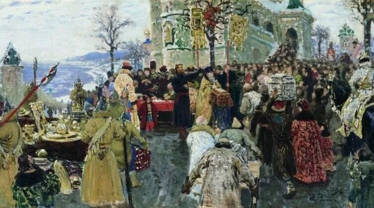    И. Е. Репин, «Кузьма Минин. Эскиз», 1894 г. Фото: общественное достояние