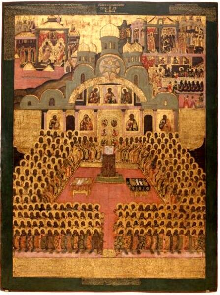    Седьмой Вселенский собор (икона XVII века, Новодевичий монастырь) Фото: общественное достояние