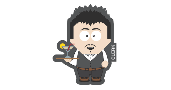 Клерк также называется администратором, секретарем, официантом, обслуживающим персоналом или принимающим заказы.