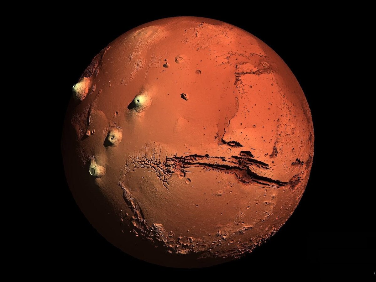Раскраска Планета Марс