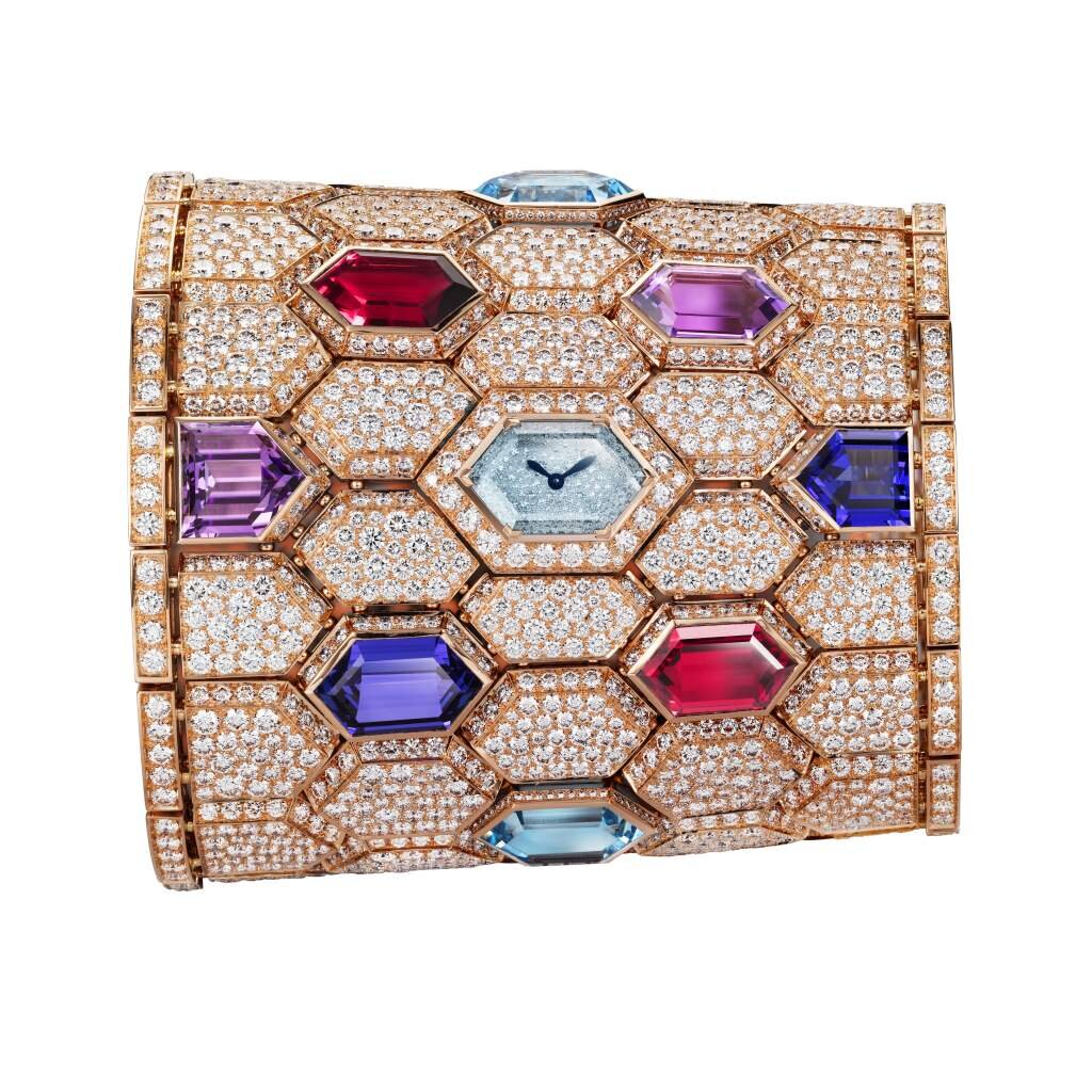 BULGARI SERPENTI CLEOPATRA 103654. Розовое золото, кварц, 10.80 x 17.25мм.