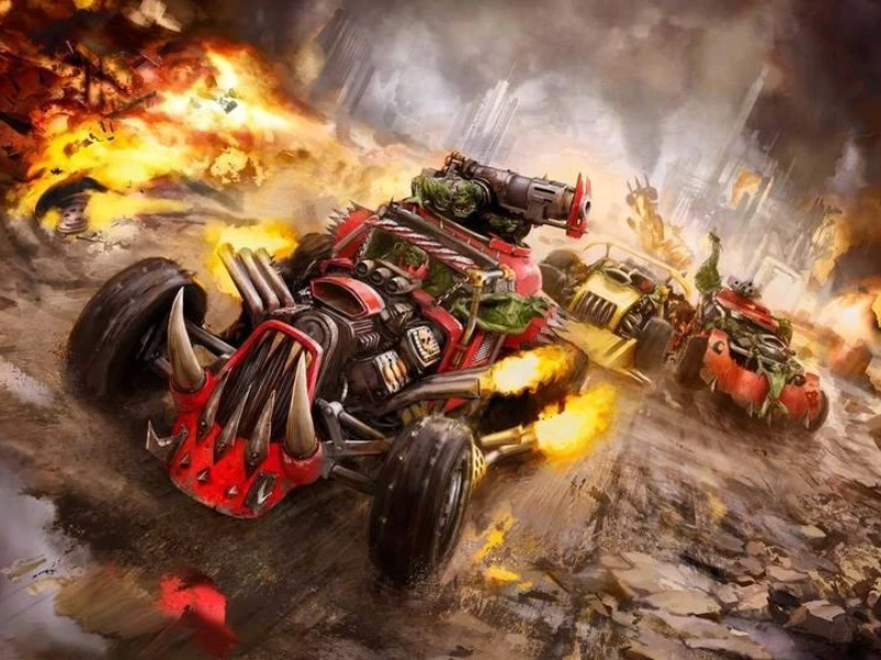 орки байкеры вархаммер 40000. вархаммер 40000 техника орков арт. флаг орков вархаммер 40000. орк солнечный. орки вархаммер 40к.