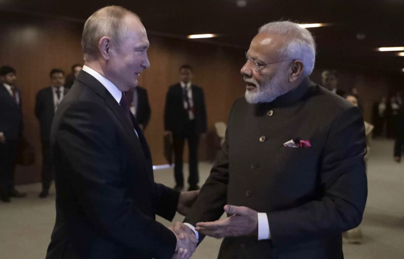 Владимир Путин и Нарендра Моди