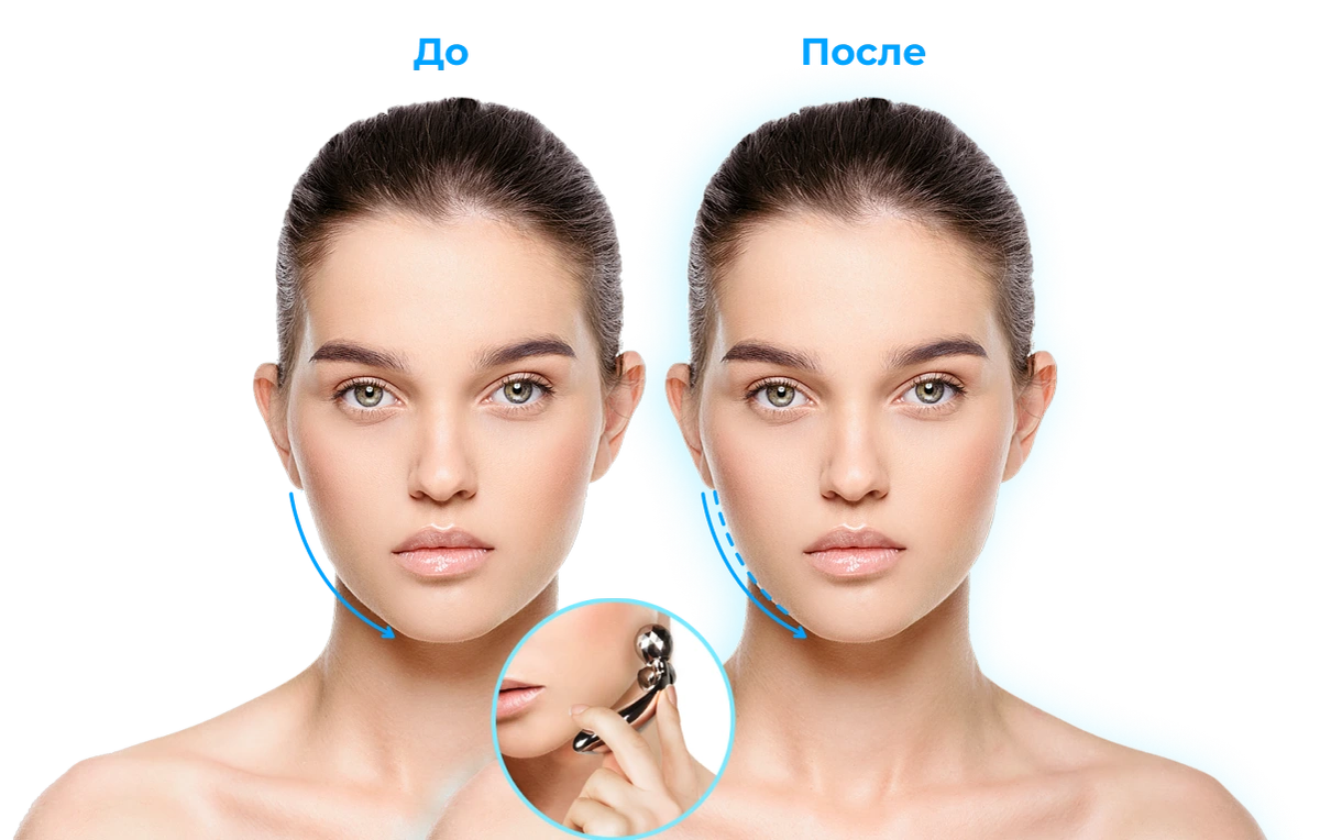 Роликовый массажер для лица и тела Yamaguchi Face and Body 3D Roller