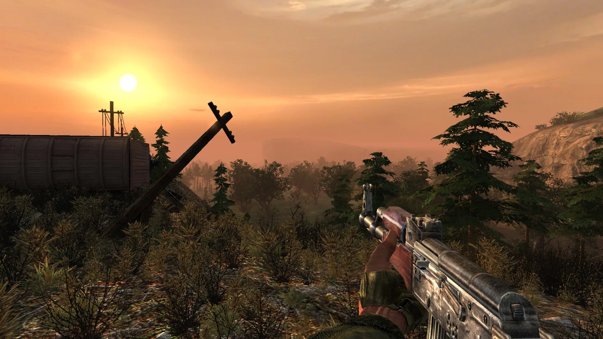 Графика на ранних этапах. Позже ее подтянули