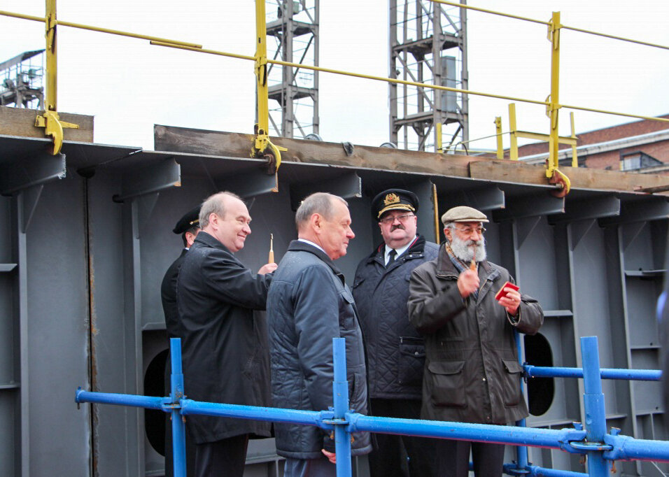 Торжественная церемония закладки атомного ледокола "Арктика"