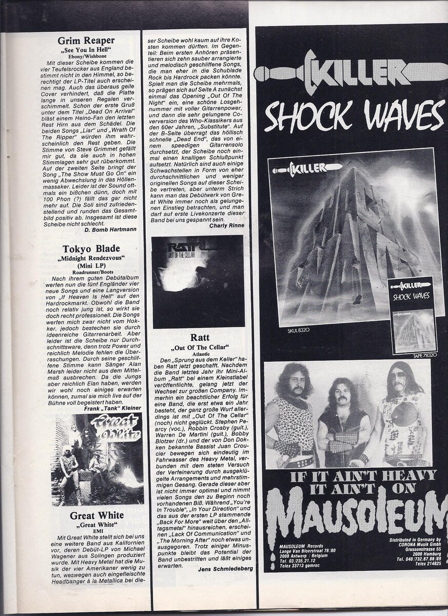 Страница журнала Metal Hammer