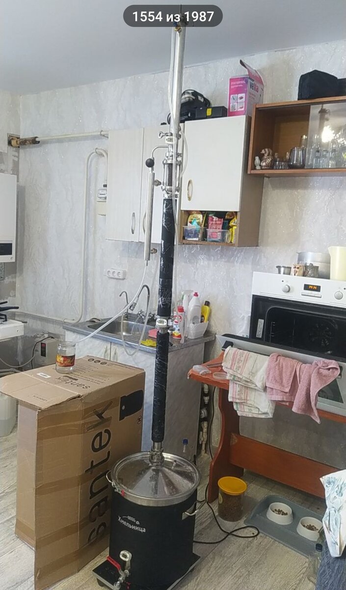 Фото из архива автора. Перегонка во время ремонта