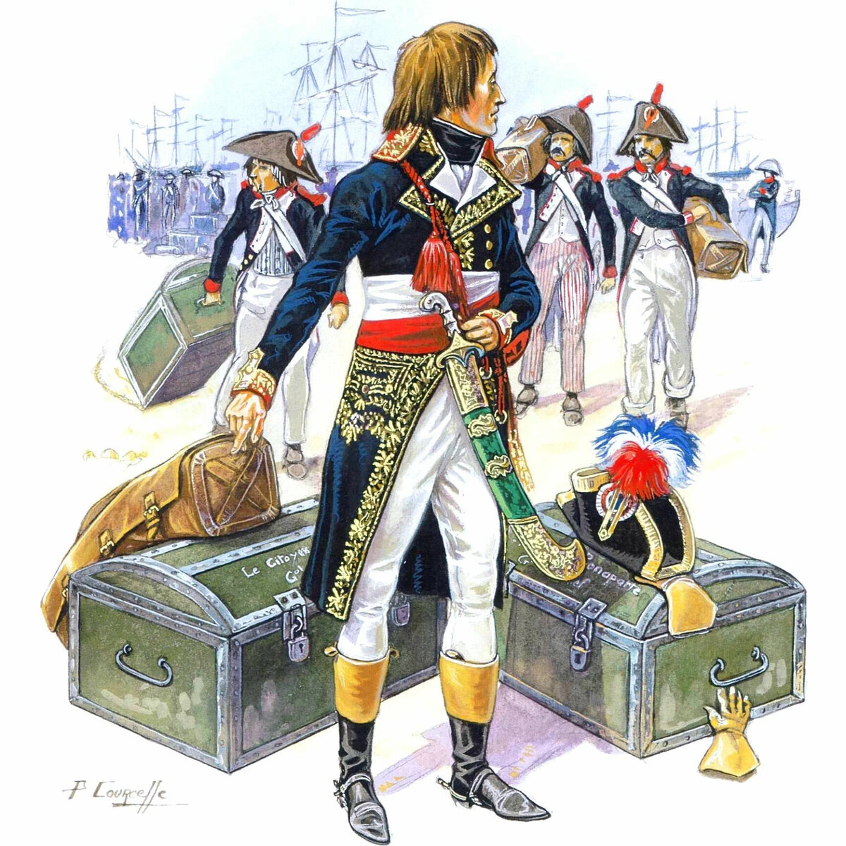 Судя по всему высадка генерала Бонапарта во Франции в 1799 г. Изображение из открытых источников.