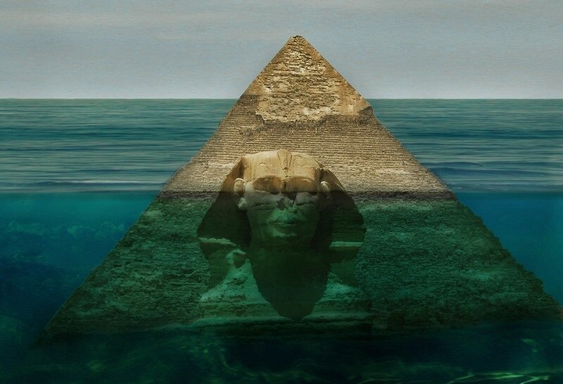 Пирамиды Гизы раньше окружало море 