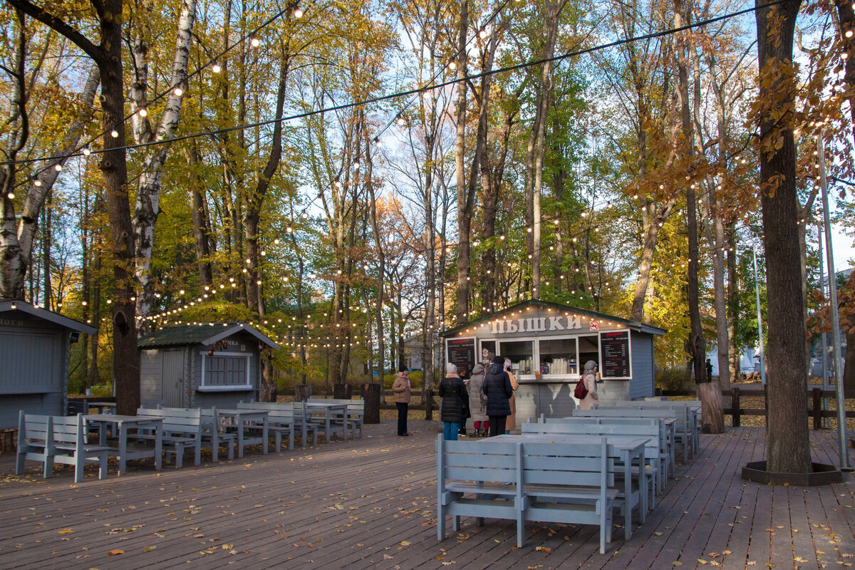 Осенний вечер в парке. пышки. Фото Елены ЛЮБИТЕЛЕВОЙ.