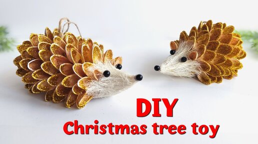 ЁЖИКИ 🎄Игрушки на ёлку своими руками . HEDGEHOGS 🎄DIY Christmas tree toys .