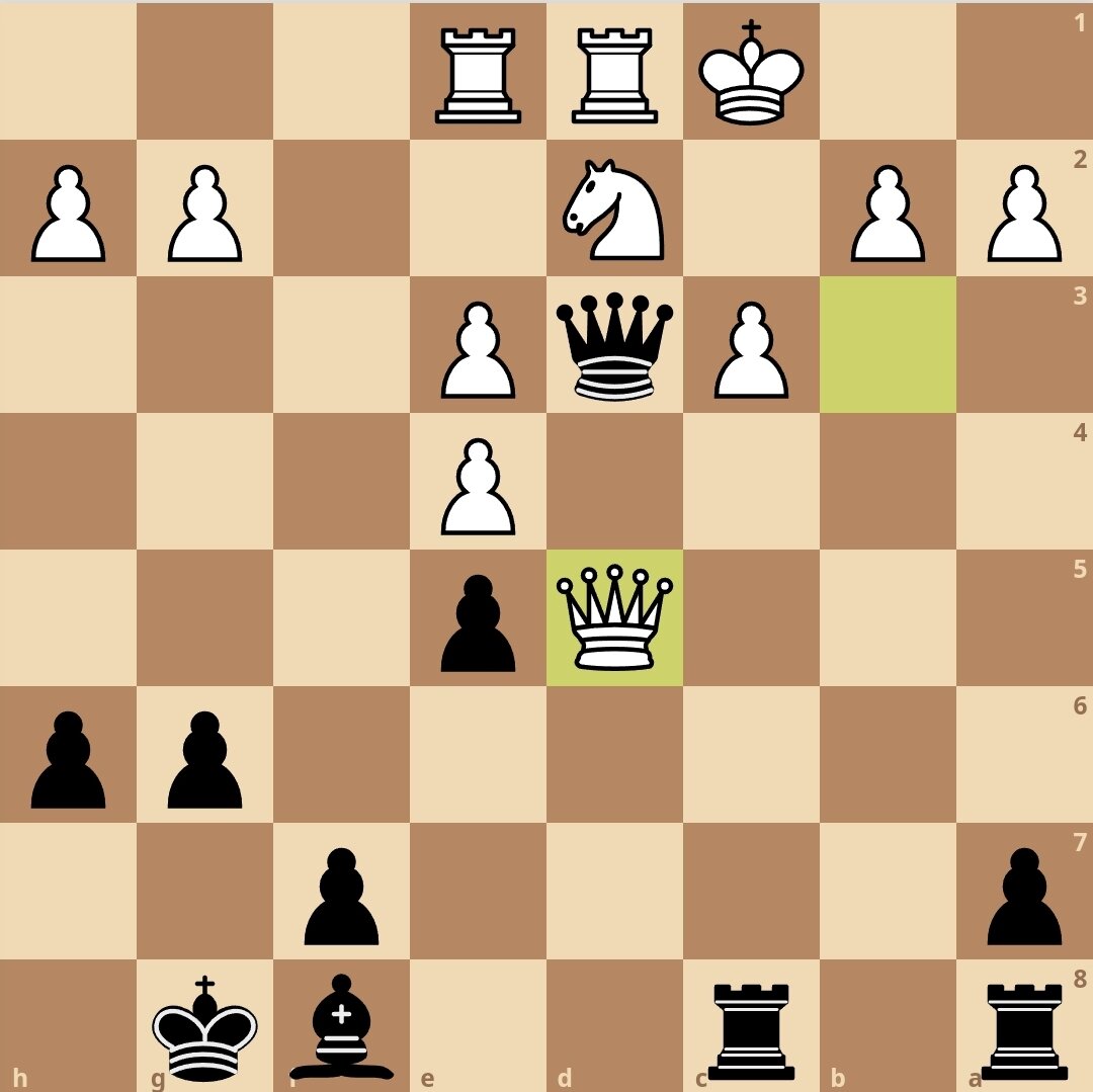 Ход чёрных. Мат в 2 хода