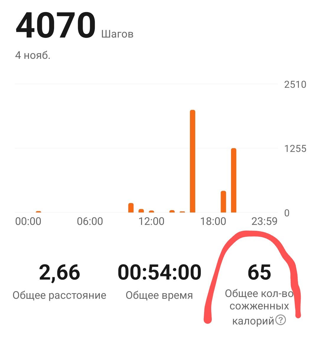 65 калорий в печку