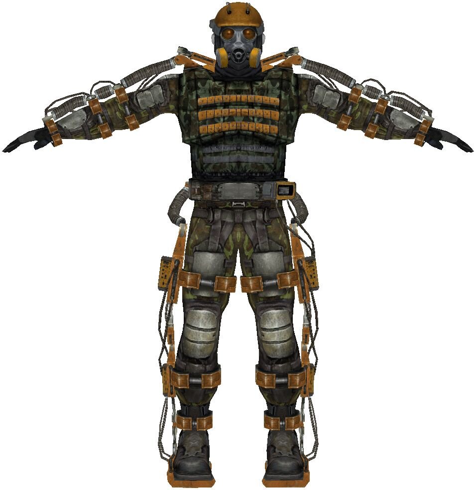 Сборная бумажная модель S.T.A.L.K.E.R. - Life Size Exoskeleton's Armor