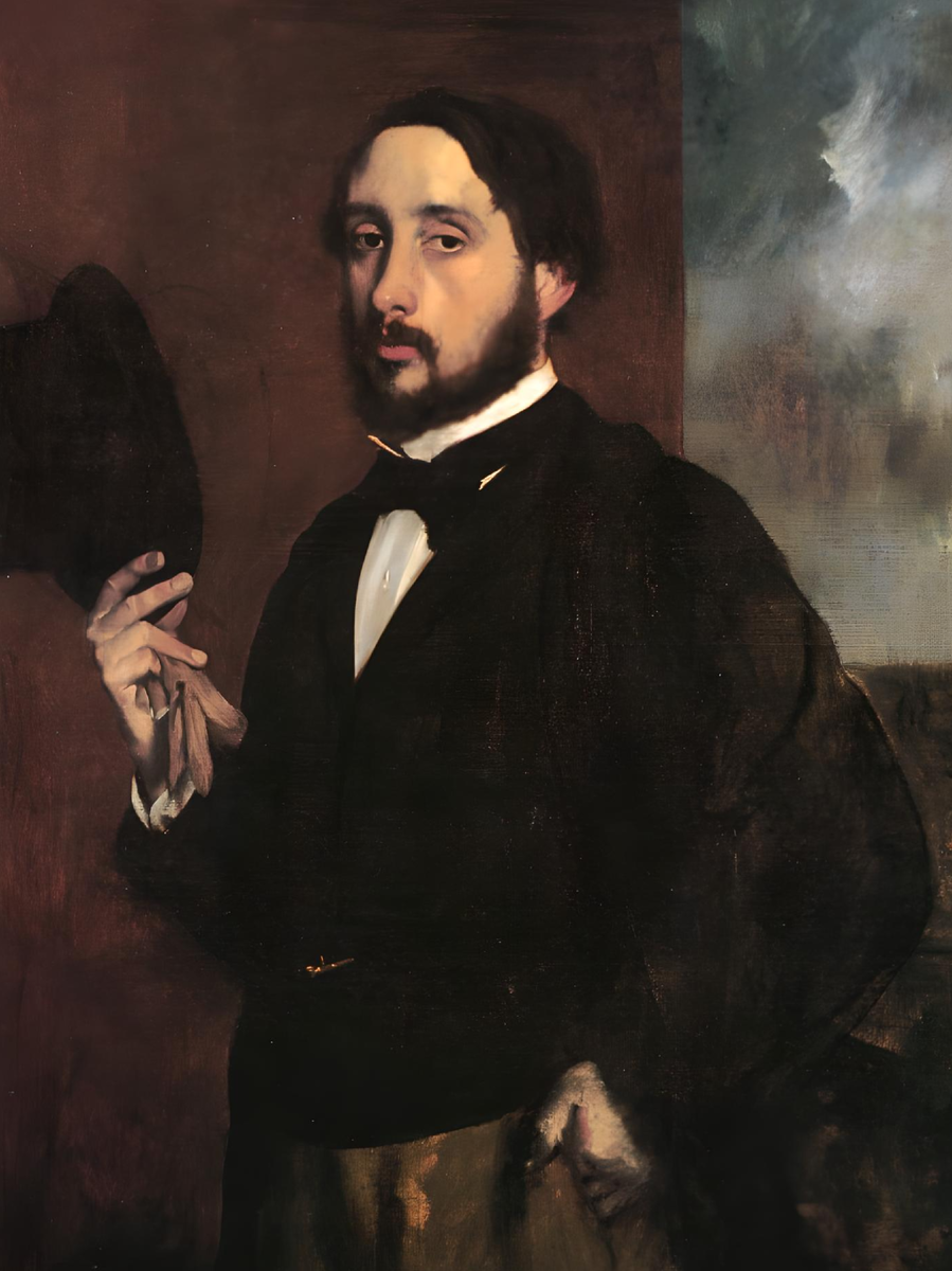 Эдгар Дега, «Автопортрет», около 1863, холст, масло, 92,5 x 66,5 см, Музей Галуста Гюльбенкяна, Лиссабон, Португалия