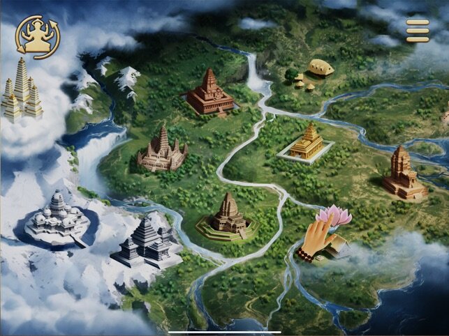 В приложении создано несколько локаций с храмами и божествами для поклонения. Фото: apps.apple.com