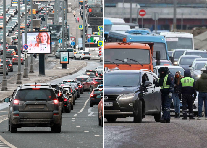 Пробки в Москве.