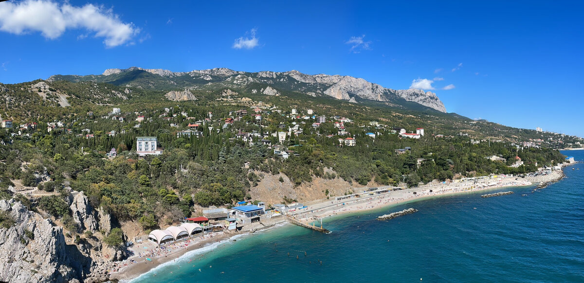 Вид на центральный пляж. 