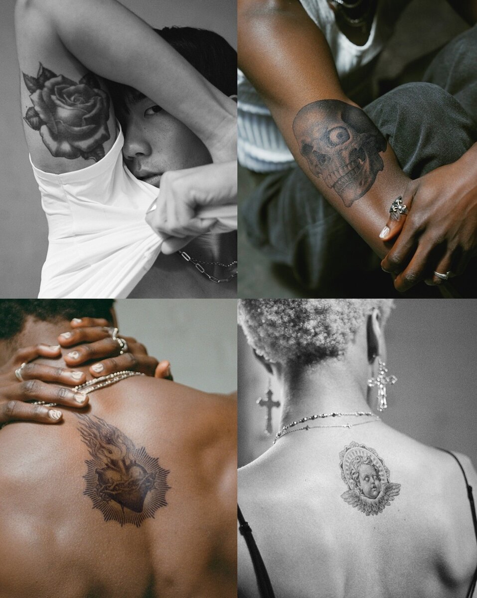 Основные виды временных татуировок