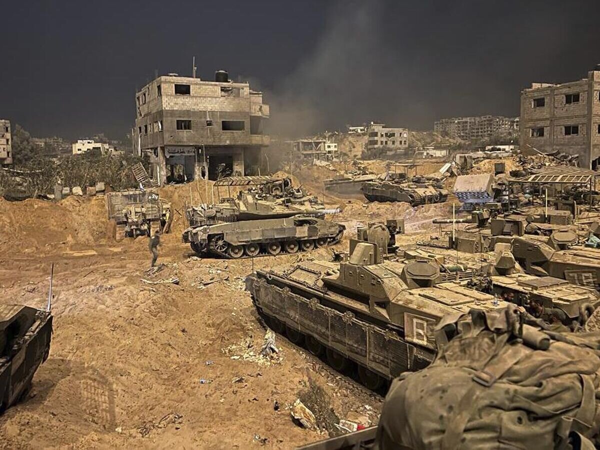    Военная техника израильской армии в секторе Газа© AP Photo / Israel Defense Forces