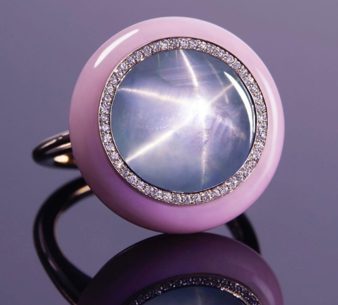 Кольцо "Голубая звезда"