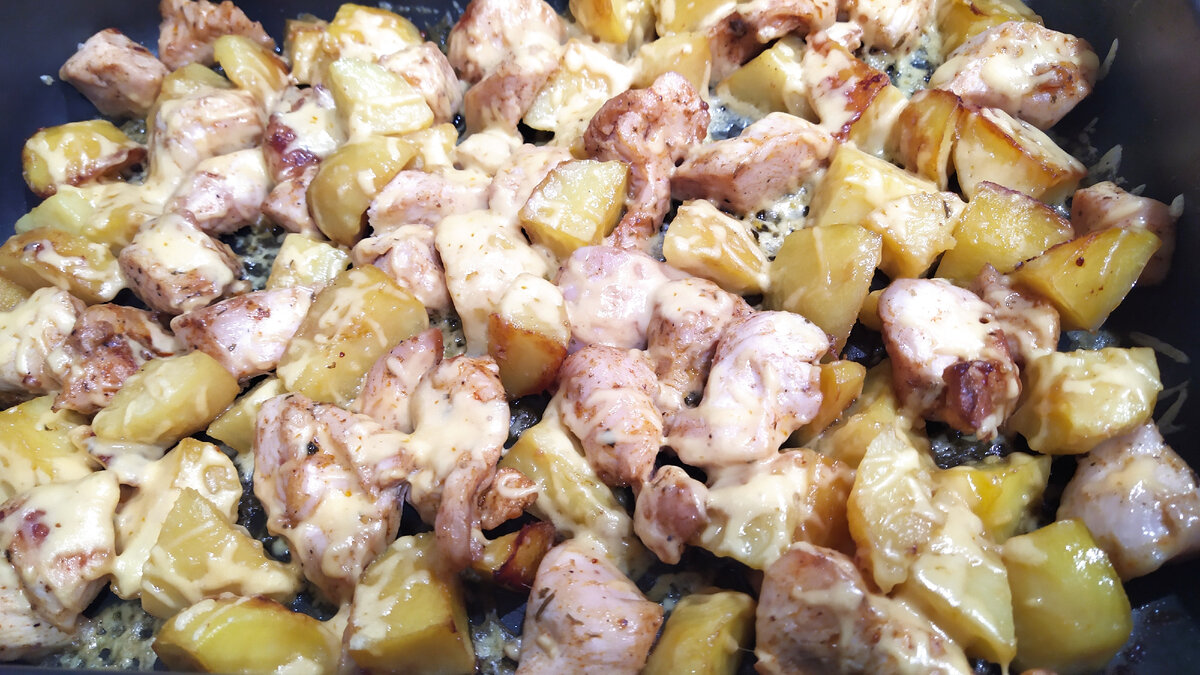 Курица с картофелем
