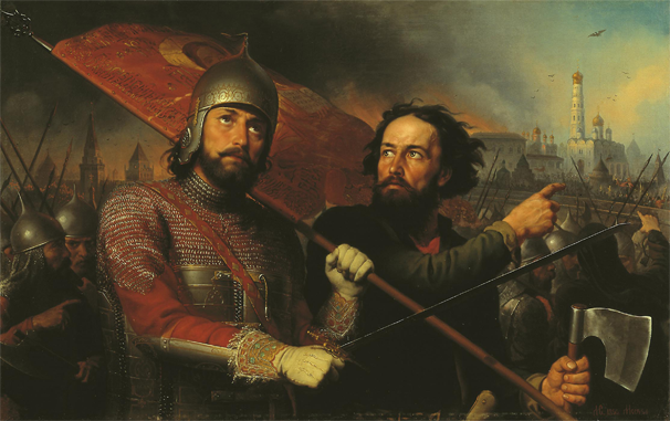 М.И. Скотти. Минин и Пожарский. 1850. Холст, масло. Нижегородский государственный художественный музей