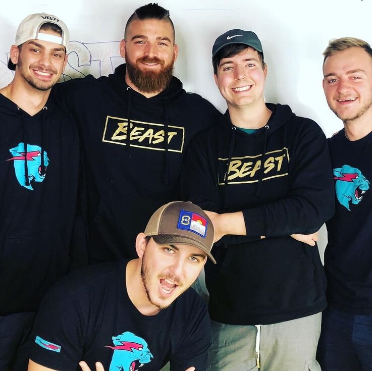 MrBeast и команда 