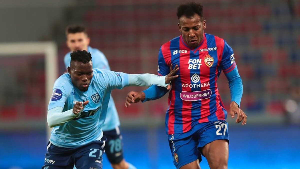    Футболисты "Пари НН" не удержали победный счет, но действовали неплохо в игре с ЦСКА. Фото: пресс-служба ПФК ЦСКА (Москва)