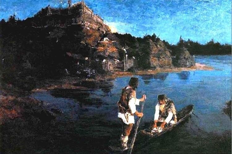 Дипломная работа "Гонец", 1897, Государственная Третьяковская галерея