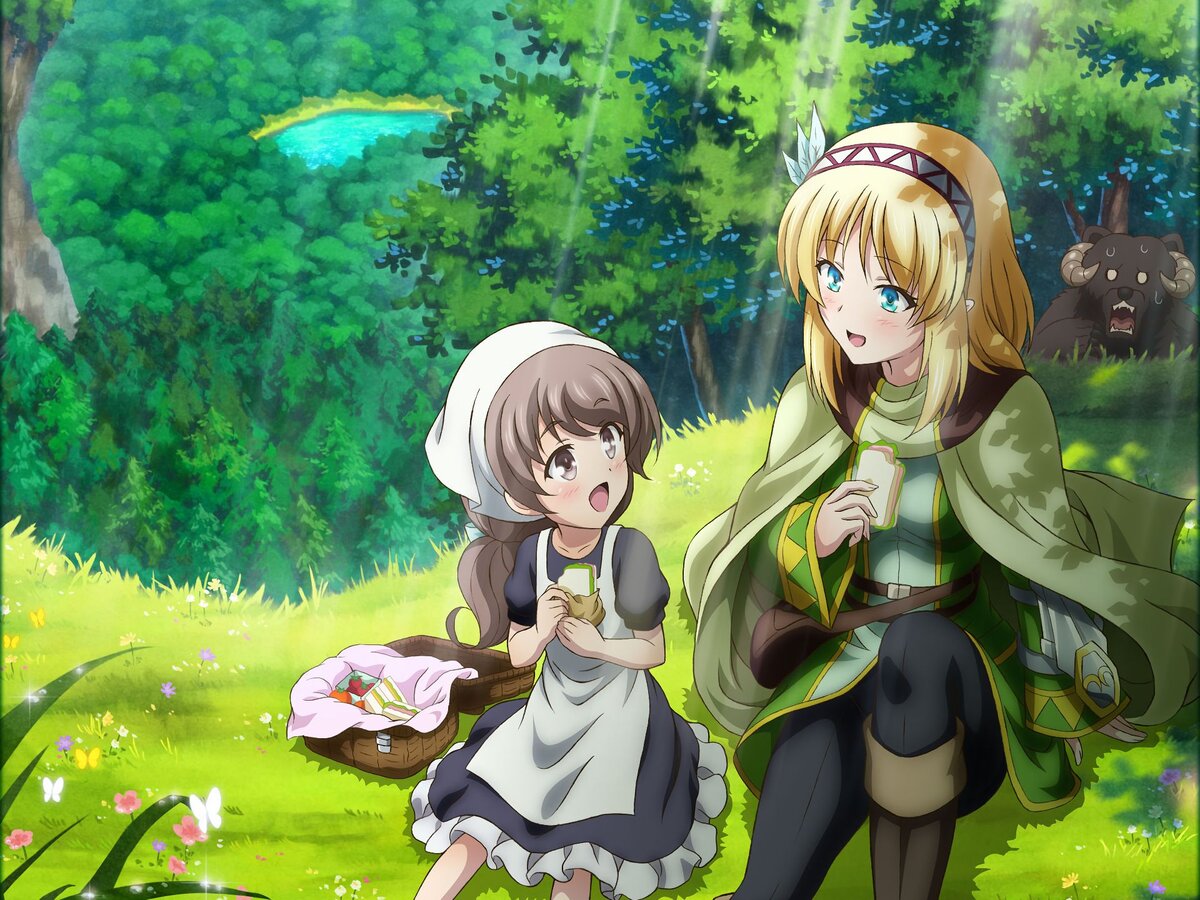 Вот вроде бы прекрасная милая картина, чудесный дивный мир, все дела. А я только на напуганного медведя смотрю, хорошо что он хорошо прячется и быстро бегает...