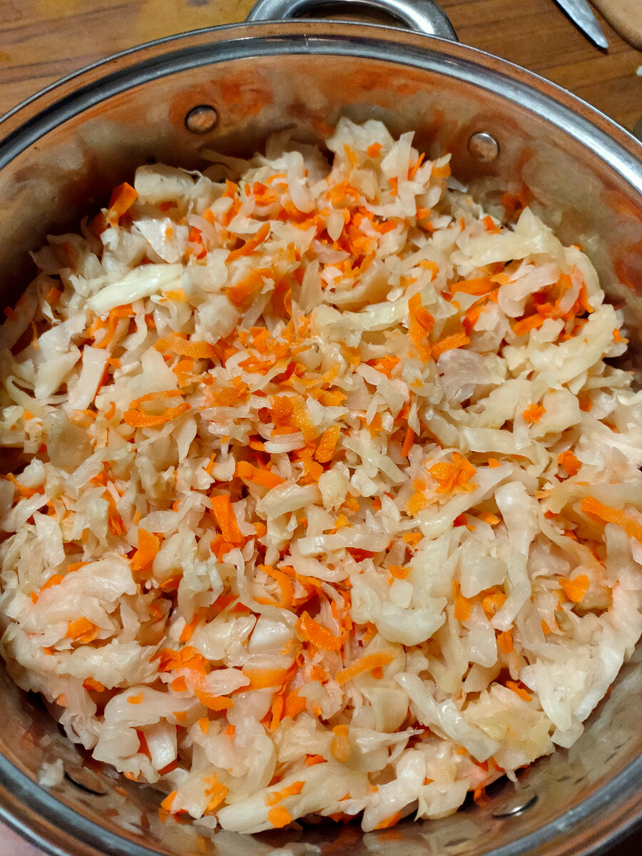 Готовая квашеная капуста. Фото автора.