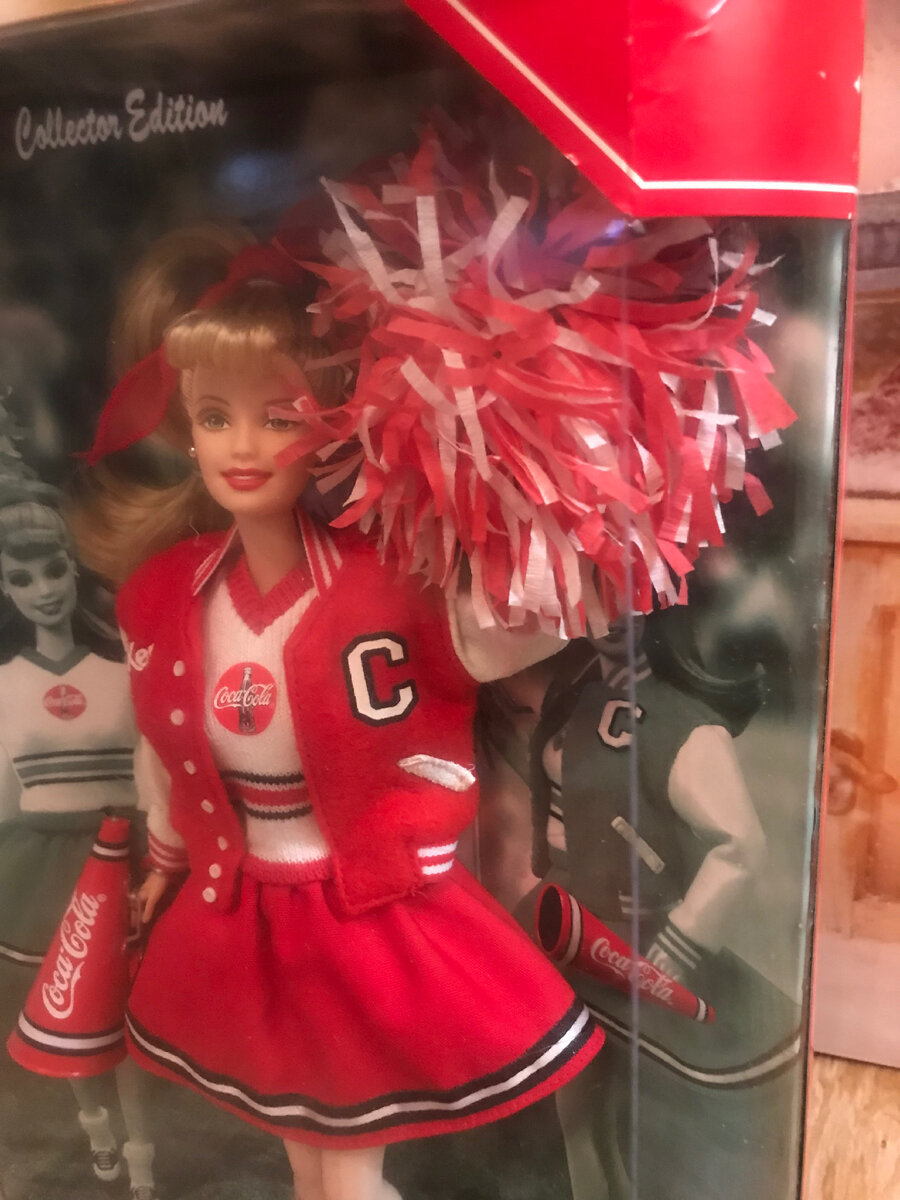 Coca cola barbie cheerleader sale
