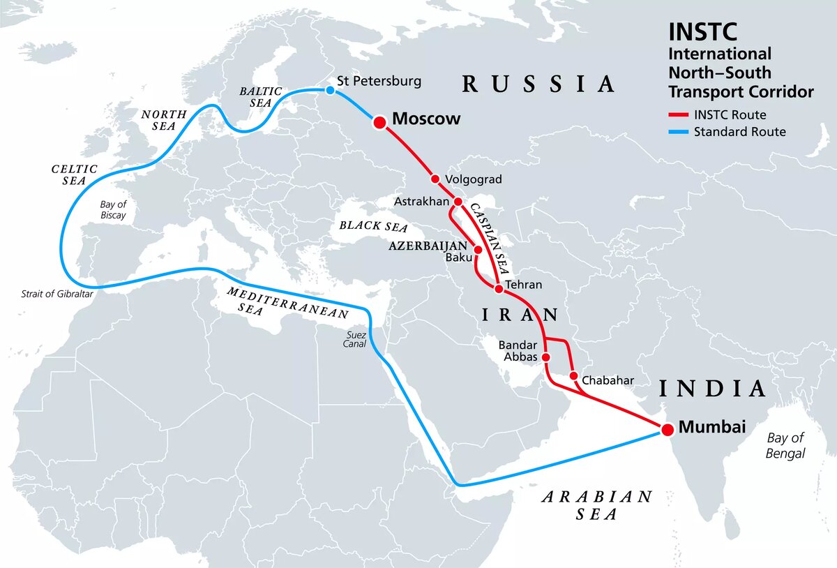 Карта трассы север юг