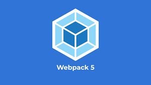 Логотип webpack на синем фоне