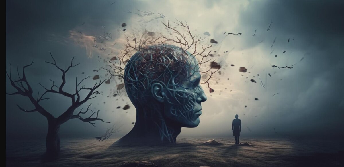 зачеркнутое сознание со словом спящее возводит в степень значимость этой фразы