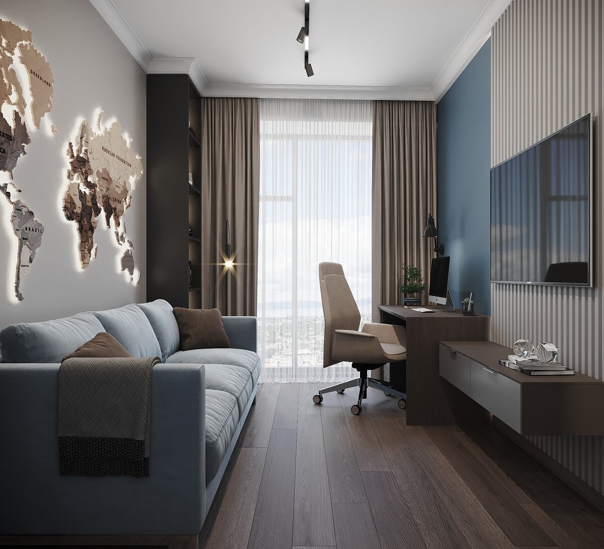 Дизайн-проект, выполнен студией дизайна Buro Kontrast Design