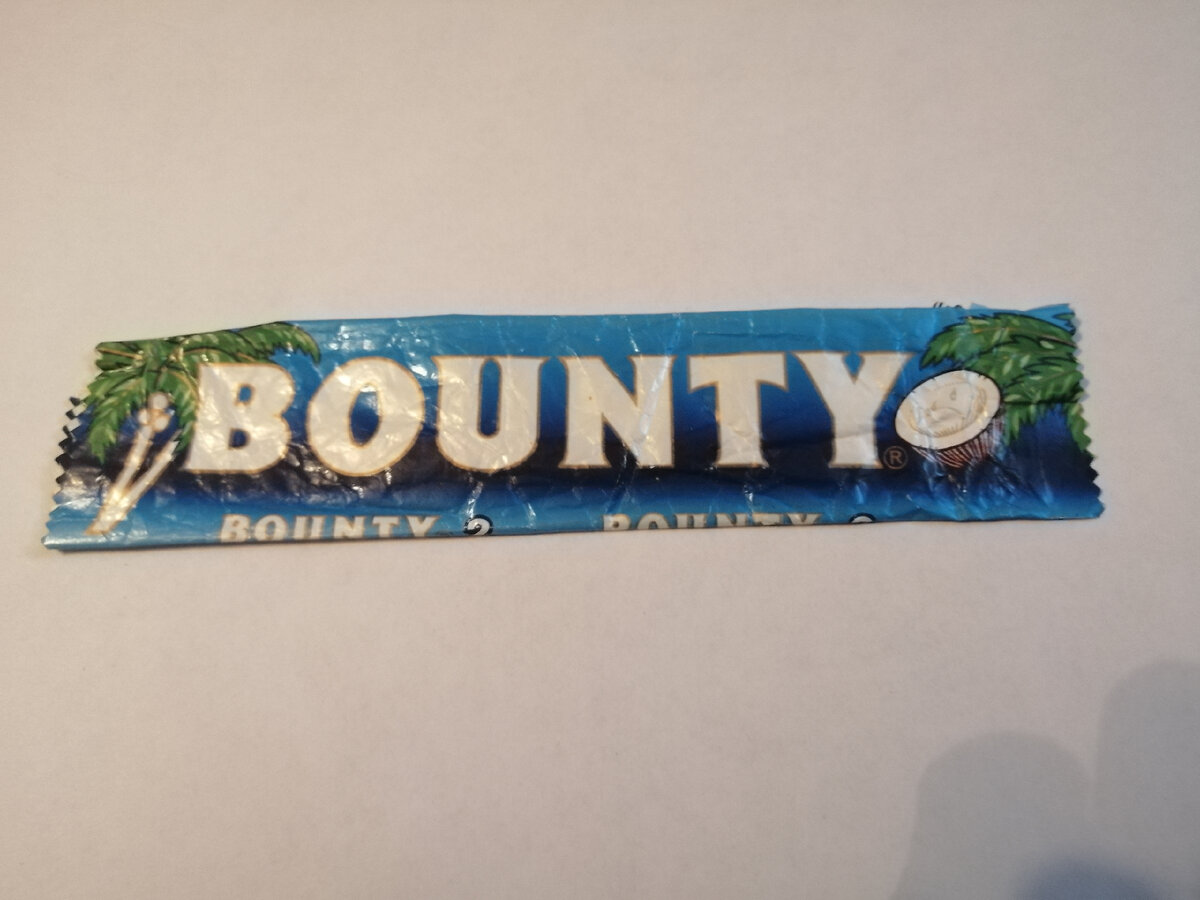 Вот так выглядел батончик в 1992 году 