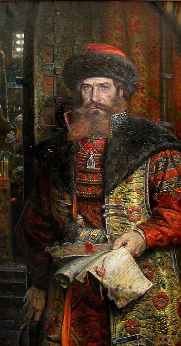 Павел Рыженко "Царский Указ. Малюта Скуратов" Холст, масло. 2006 г.